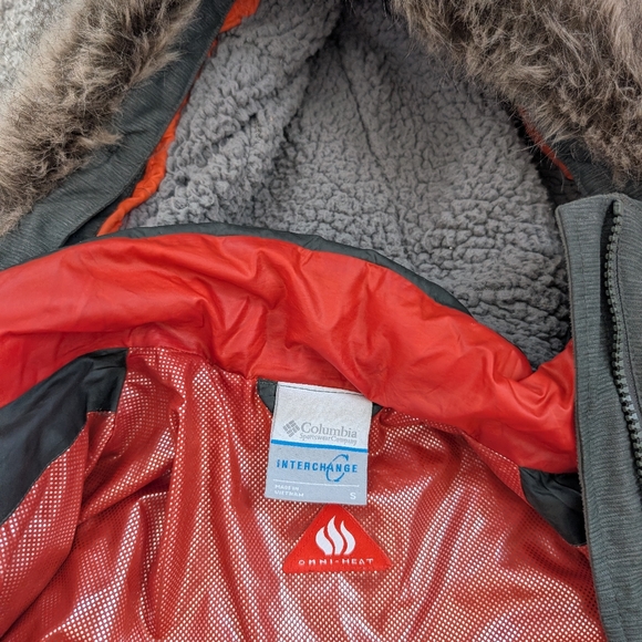 Columbia Interchange Omni-Heat 3-in-1 Parka Jacket Women’s Small Gray Ski/Winter - Picture 2 of 5